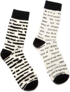 Out of Print Banned Books Socks
